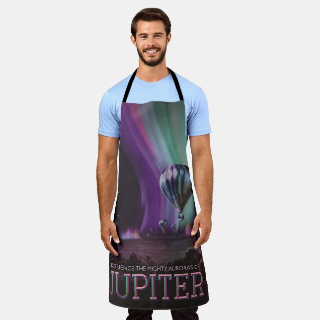 Jupiter Travel by Hot Air Balloon Bighty Auroras Apron (Worn)