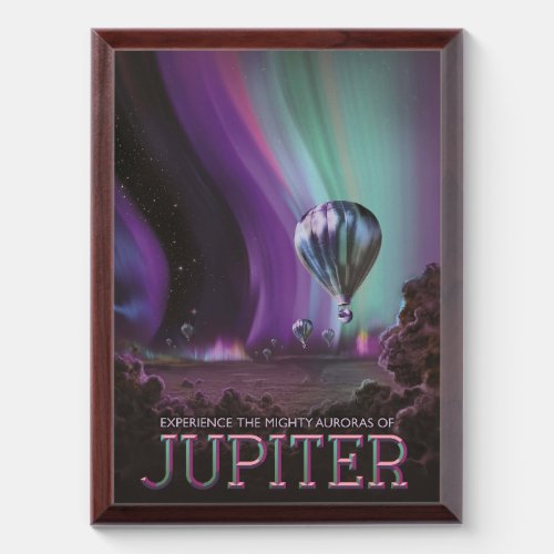 Jupiter Travel by Hot Air Balloon Bighty Auroras Award Plaque