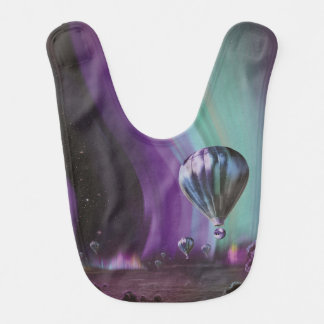 Jupiter Travel by Hot Air Balloon Bighty Auroras Baby Bib