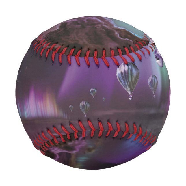 Jupiter Travel by Hot Air Balloon Bighty Auroras Baseball (Back)