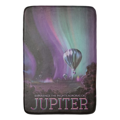 Jupiter Travel by Hot Air Balloon Bighty Auroras Bath Mat