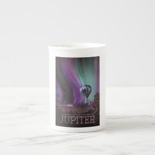 Jupiter Travel by Hot Air Balloon Bighty Auroras Bone China Mug