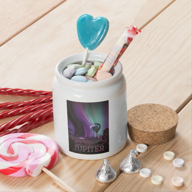 Jupiter Travel by Hot Air Balloon Bighty Auroras Candy Jar (In Situ)
