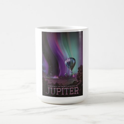 Jupiter Travel by Hot Air Balloon Bighty Auroras Coffee Mug