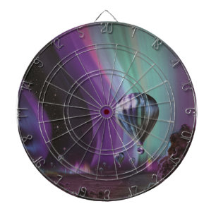 Jupiter Travel by Hot Air Balloon Bighty Auroras Dart Board