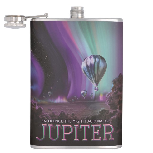 Jupiter Travel by Hot Air Balloon Bighty Auroras Flask (Opened)