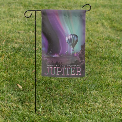 Jupiter Travel by Hot Air Balloon Bighty Auroras Garden Flag
