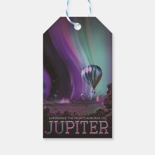 Jupiter Travel by Hot Air Balloon Bighty Auroras Gift Tags