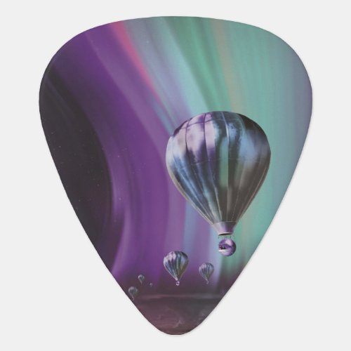 Jupiter Travel by Hot Air Balloon Bighty Auroras Guitar Pick