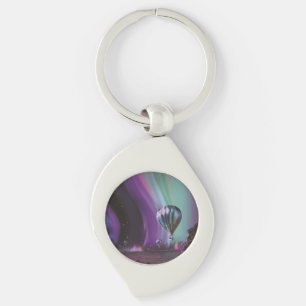 Jupiter Travel by Hot Air Balloon Bighty Auroras Keychain