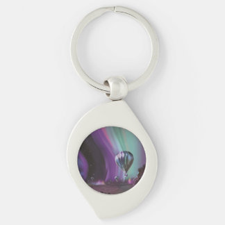 Jupiter Travel by Hot Air Balloon Bighty Auroras Keychain