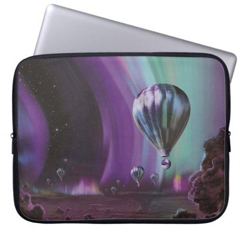 Jupiter Travel by Hot Air Balloon Bighty Auroras Laptop Sleeve