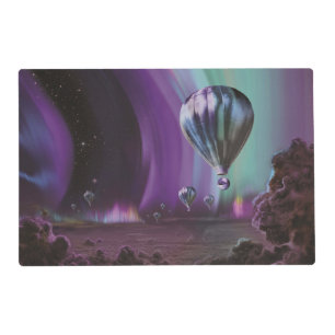 Jupiter Travel by Hot Air Balloon Bighty Auroras Placemat