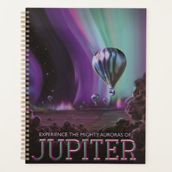 Jupiter Travel By Hot Air Balloon Bighty Auroras Planner by Onshi_Designs at Zazzle