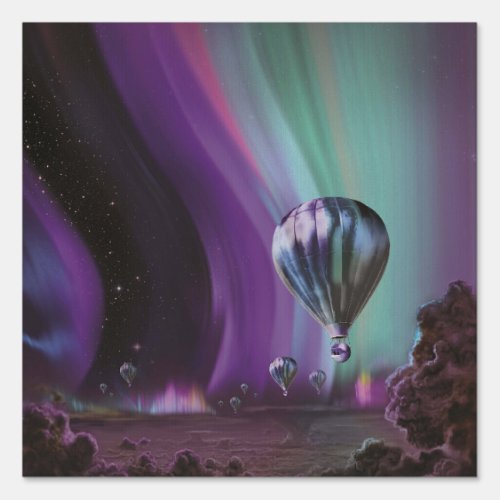 Jupiter Travel by Hot Air Balloon Bighty Auroras Sign