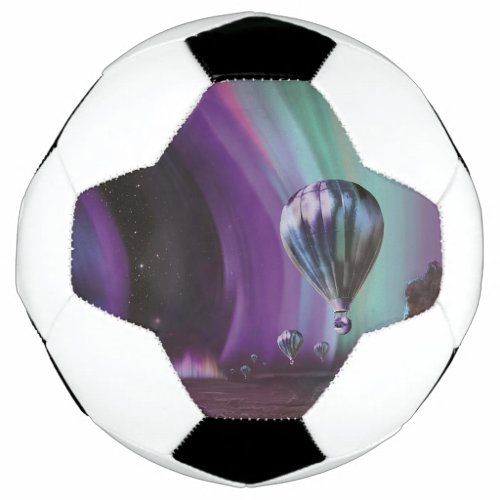 Jupiter Travel by Hot Air Balloon Bighty Auroras Soccer Ball