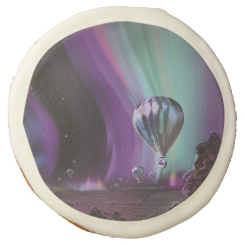 Jupiter Travel by Hot Air Balloon Bighty Auroras Sugar Cookie