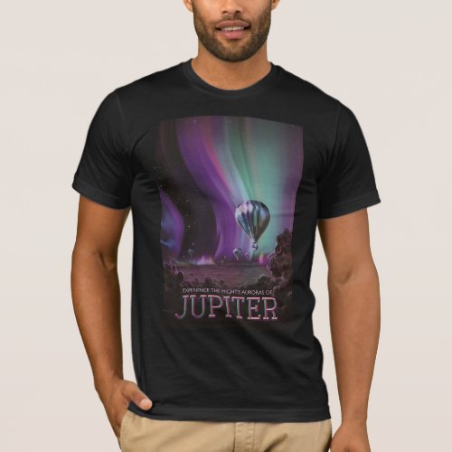 Jupiter Travel by Hot Air Balloon Bighty Auroras T_Shirt