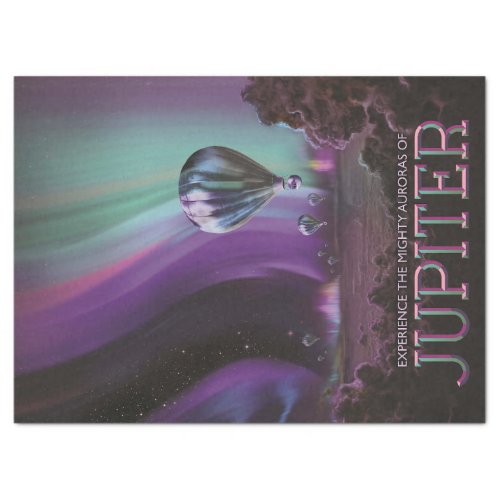 Jupiter Travel by Hot Air Balloon Bighty Auroras Tissue Paper