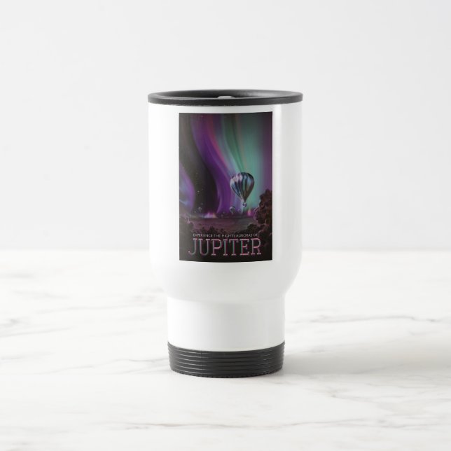 Jupiter Travel by Hot Air Balloon Bighty Auroras Travel Mug (Center)
