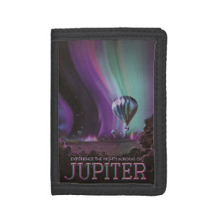 Jupiter Travel by Hot Air Balloon Bighty Auroras Trifold Wallet