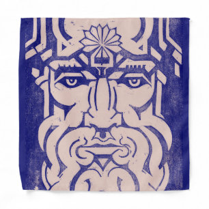 Jupiter Zeus King of Gods Greek Mythology Blue Bandana