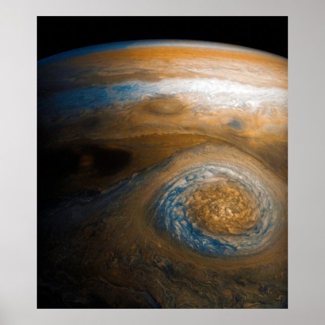 Jupiter's Great Red Spot from Junocam (2017) Poster (Front)