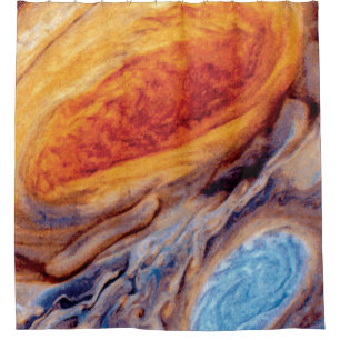 Jupiter's Great Red Spot - NASA Voyager Photo Shower Curtain