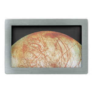 Jupiter's Moon Europa Rectangular Belt Buckle