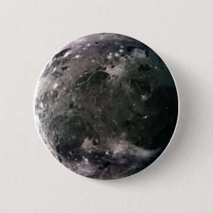 Jupiter's moon Ganymede Pinback Button