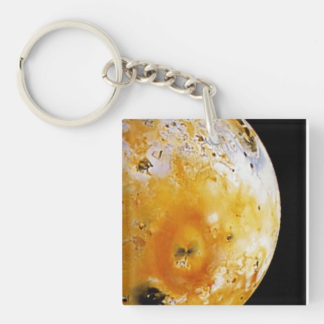Jupiter's Moon Io Keychain (Front)