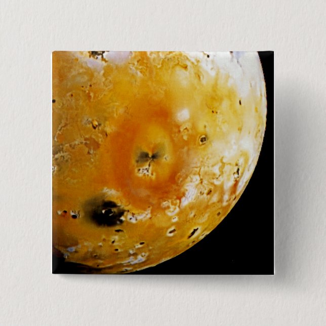 Jupiter's Moon Io Pinback Button (Front)
