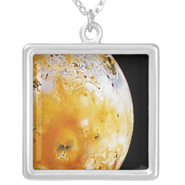 Jupiter's Moon Io Silver Plated Necklace (Front)