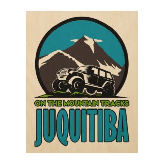 Juquitiba - on the mountain tracks wood print