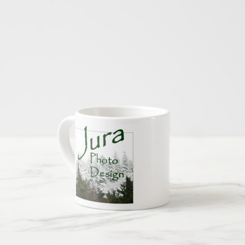 Jura Photo Design logo on espresso cup