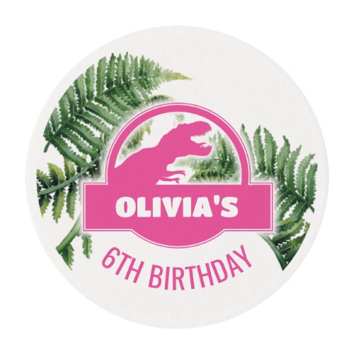 Jurassic Birthday Edible Frosting Rounds