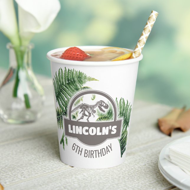 Jurassic Birthday Party Paper Cups (Creator Uploaded)