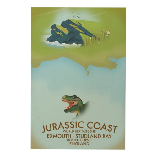 Jurassic Coast England South Coast Travel poster