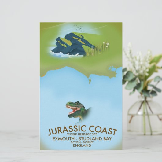 Jurassic Coast England South Coast Travel poster (Standing Front)
