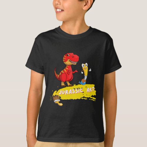 Jurassic Dino Art T_Shirt