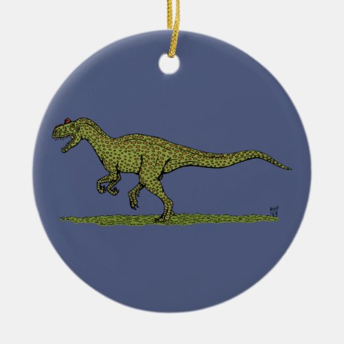 Jurassic Dinosaur Allosaurus Ceramic Ornament