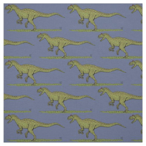 Jurassic Dinosaur Allosaurus Fabric