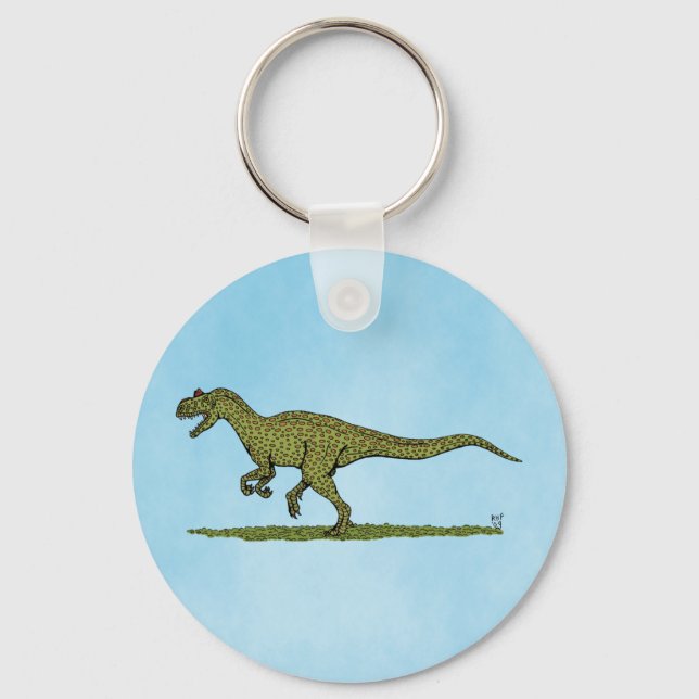 Jurassic Dinosaur Allosaurus Keychain (Front)
