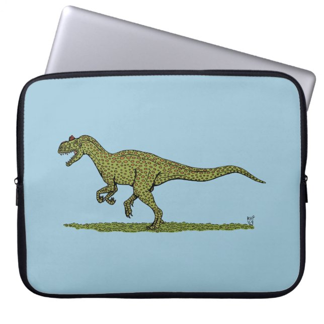 Jurassic Dinosaur Allosaurus Laptop Sleeve (Front)