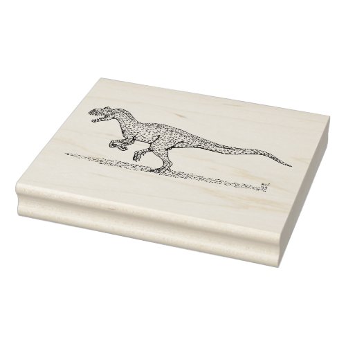 Jurassic Dinosaur Allosaurus Rubber Stamp