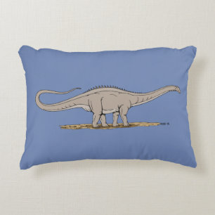 Jurassic Dinosaur Apatosaurus Accent Pillow
