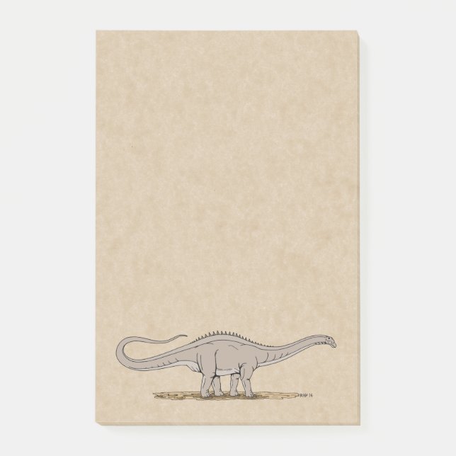 Jurassic Dinosaur Apatosaurus Notes (Front)