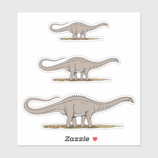 Jurassic Dinosaur Apatosaurus Sticker (Sheet)