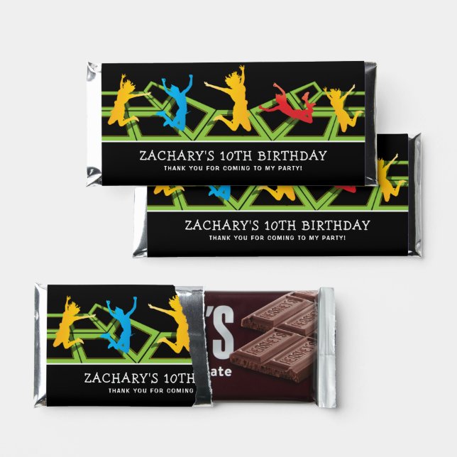 Jurassic Dinosaur Birthday Party Hershey Bar Favor (Front)