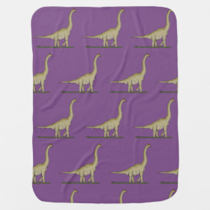 Jurassic Dinosaur Brachiosaurus Baby Blanket
